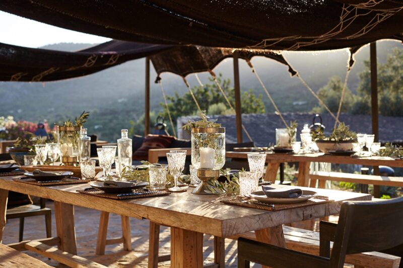 Front terrace dining spirit of son fuster mallorca