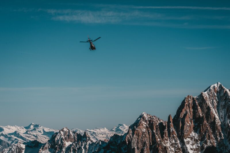 Heli tour mont blanc luxury chalet