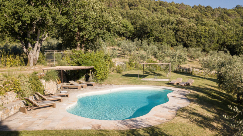 pool at a luxury villa