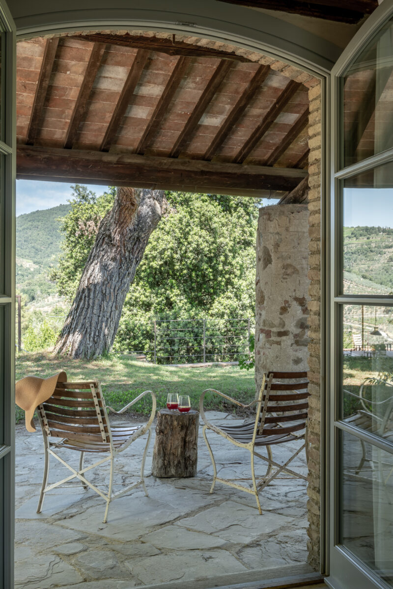 doorway of private luxury villa