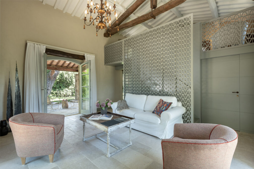 seating area of private villa