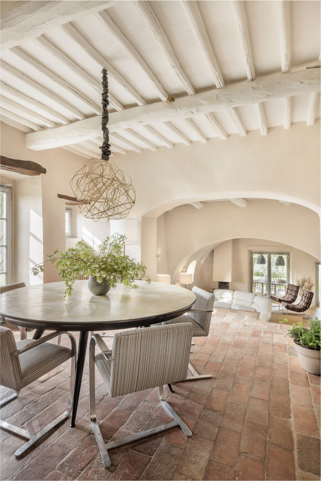 seating area at luxury villa
