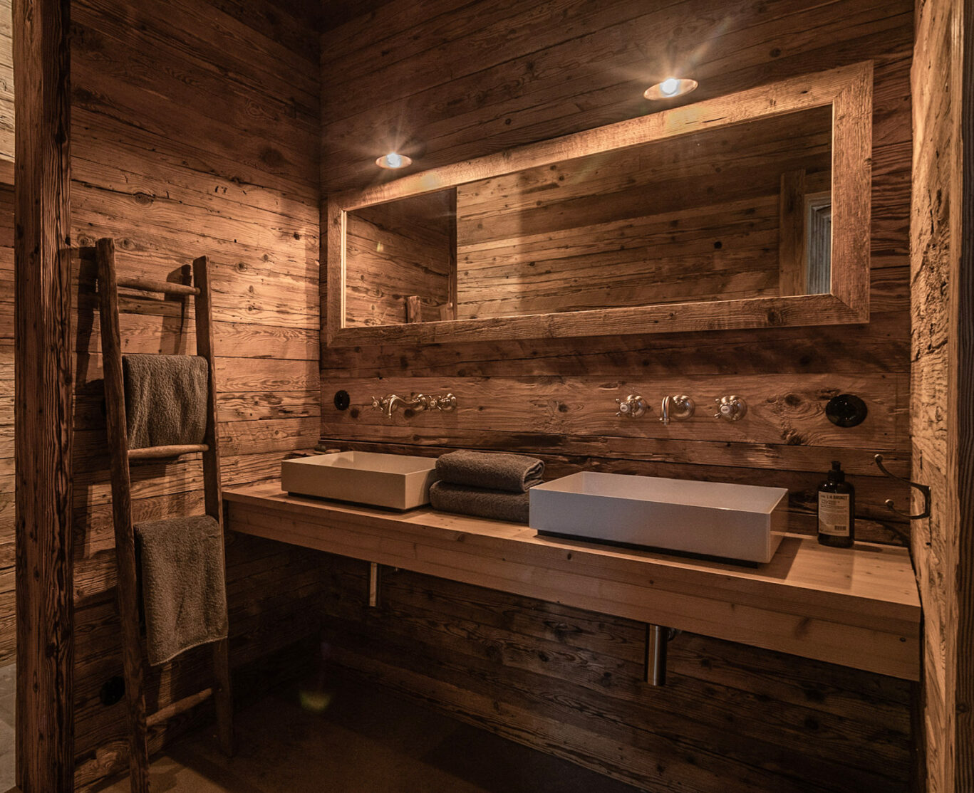 Austrian chalet luxury bathroom sink