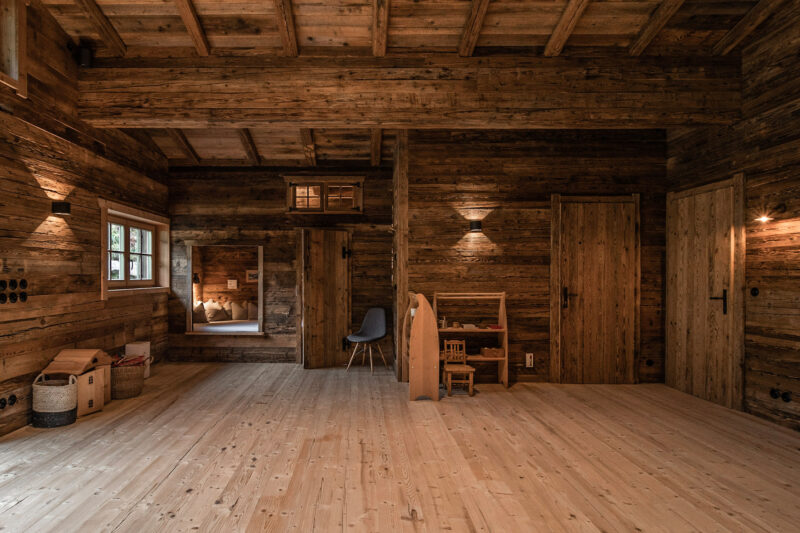 Yoga studio space austrian alps luxury chalet