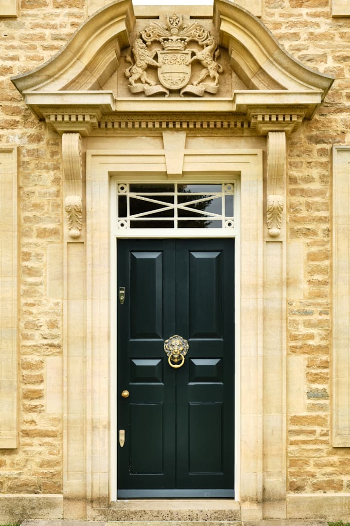 Cotswolds mansion front door