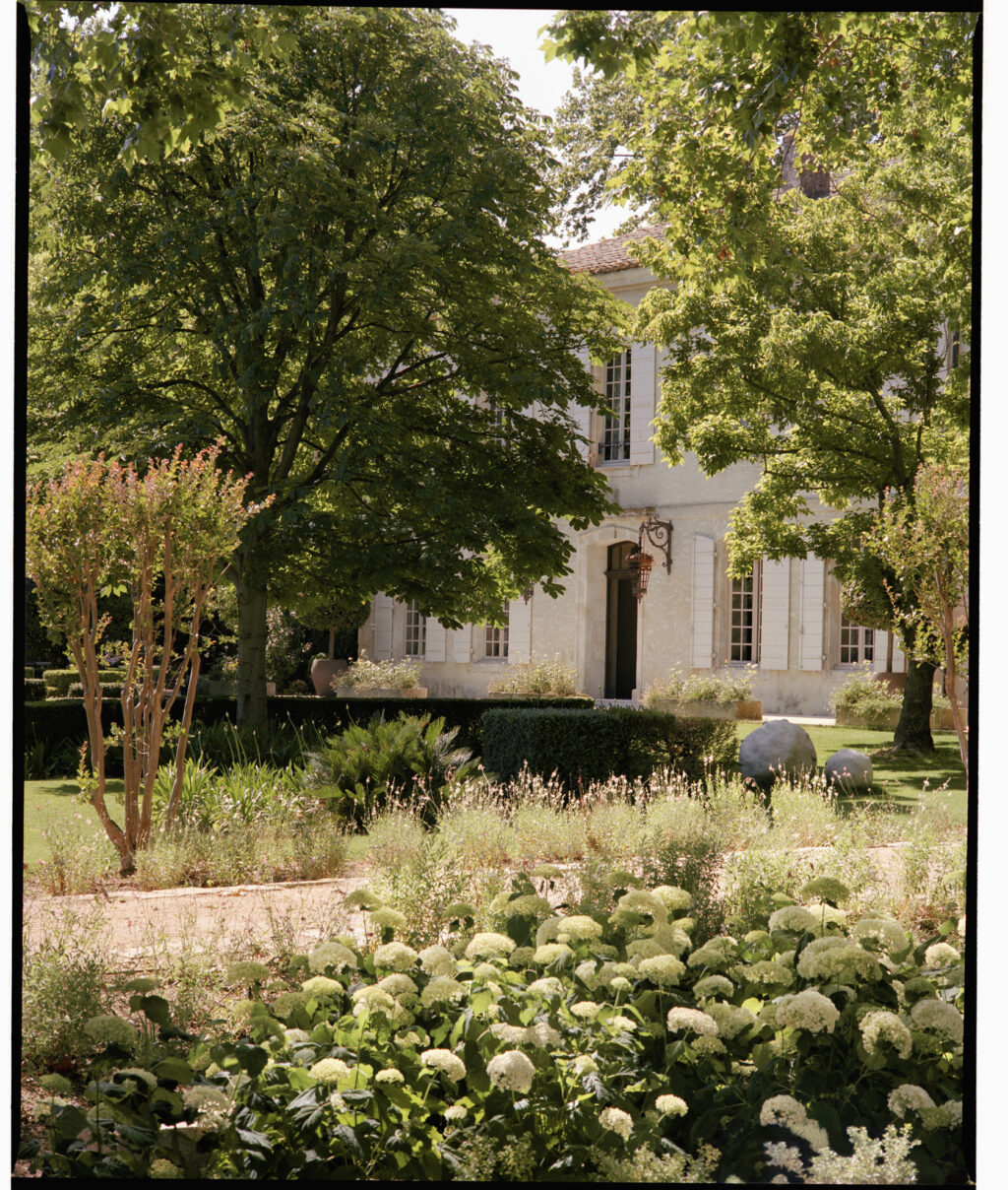 beautiful villa in Provence surrounded by flowers