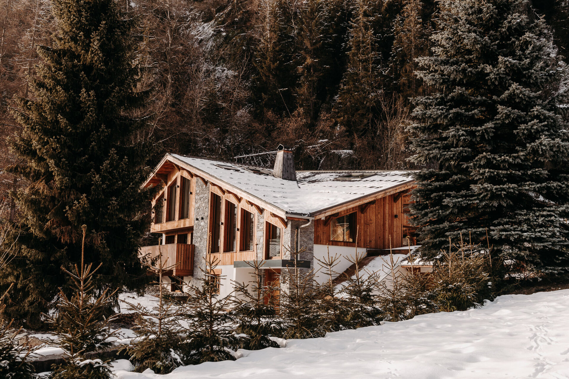 hidden luxury chalet in chamonix